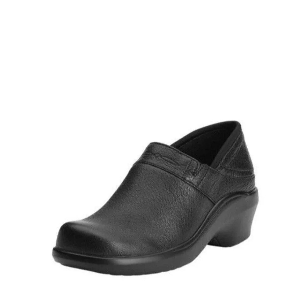 ARIAT Santa Cruz Western Leather Black Clog Comfort Shoes Women's Size 8.5 B - Picture 2 of 13